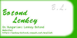 botond lenkey business card